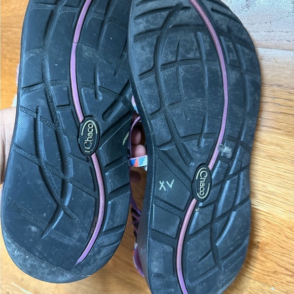 Chaco Black and Purple Adventure Sandals - Picture 4 of 5